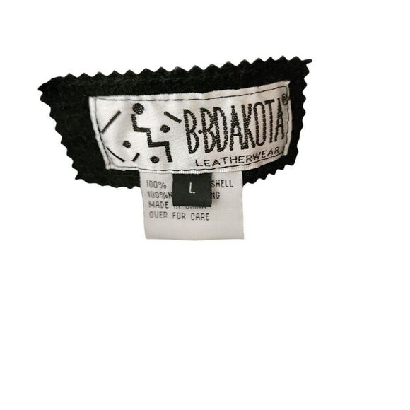 Vintage 90s Leather Suede Vest Mens Size L Black - Picture 7 of 8